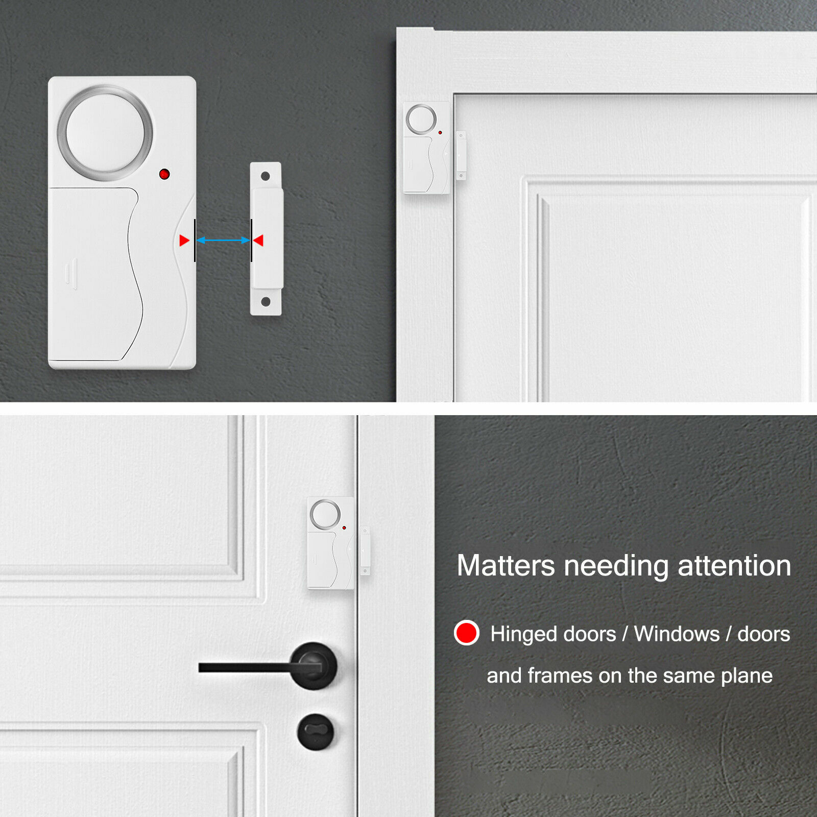 Wireless Security Door Entry Window Burglar Alarm Shed Security With Remote ABS