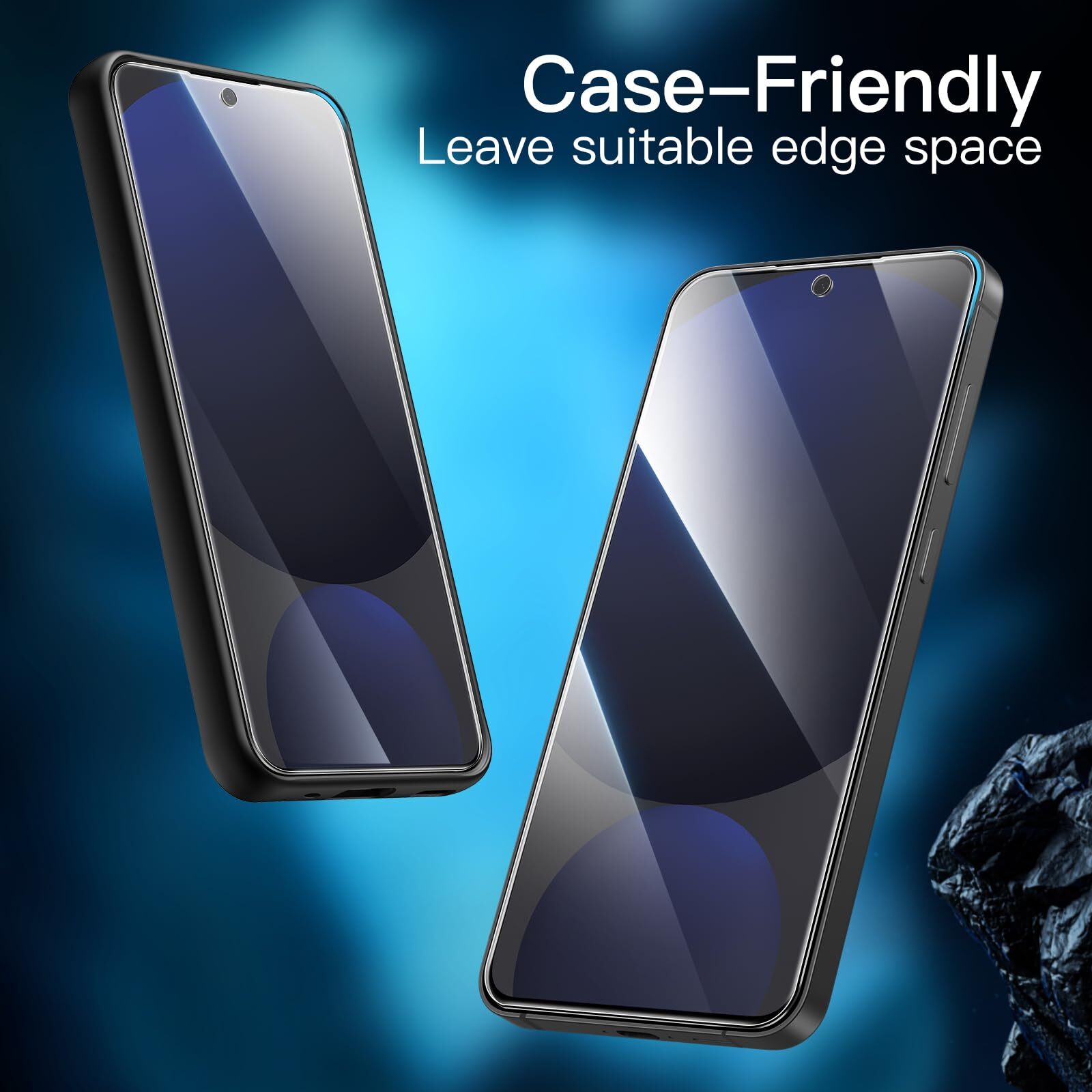 Screen Protector for Samsung Galaxy S24 FE with Camera Lens Protector, 2-Pack