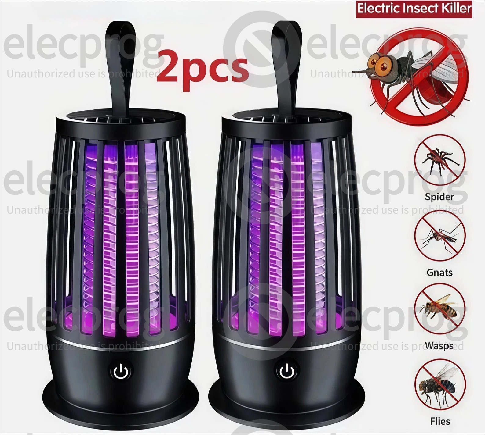 Electric Fly Bug Zapper Mosquito Insect Killer LED Light Trap Pest Control Lamp