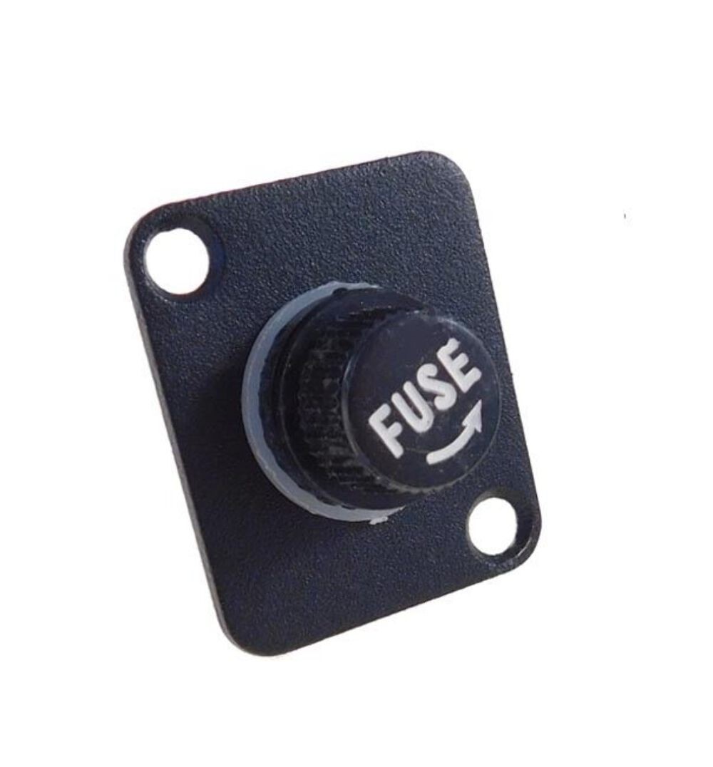 PROCRAFT D-5-20 D-Plate Loaded w/ 1) Fuse Holder for 5mm X 20mm Fuses