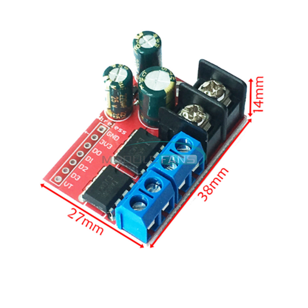 5A Dual DC Motor Drive Remote Control Double H-Bridge PWM Speed Control Module