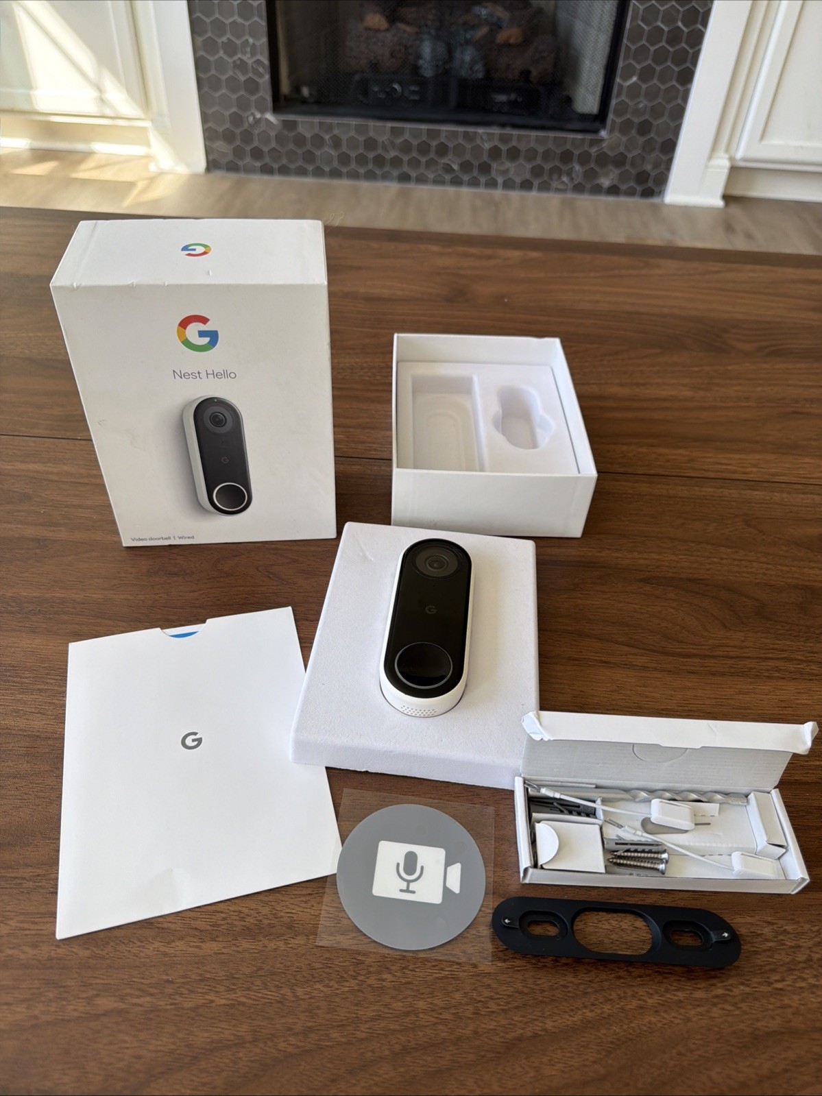 Google Nest Smart Wi-fi Video Doorbell Wired NC5100US Used Chime Not Included