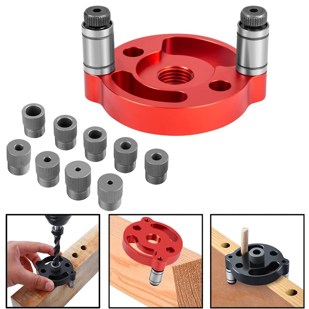 Self Centering Doweling Jig, Dowel Drill Guide 2/3/4/5/6/7/8/9/10mm Handheld ...
