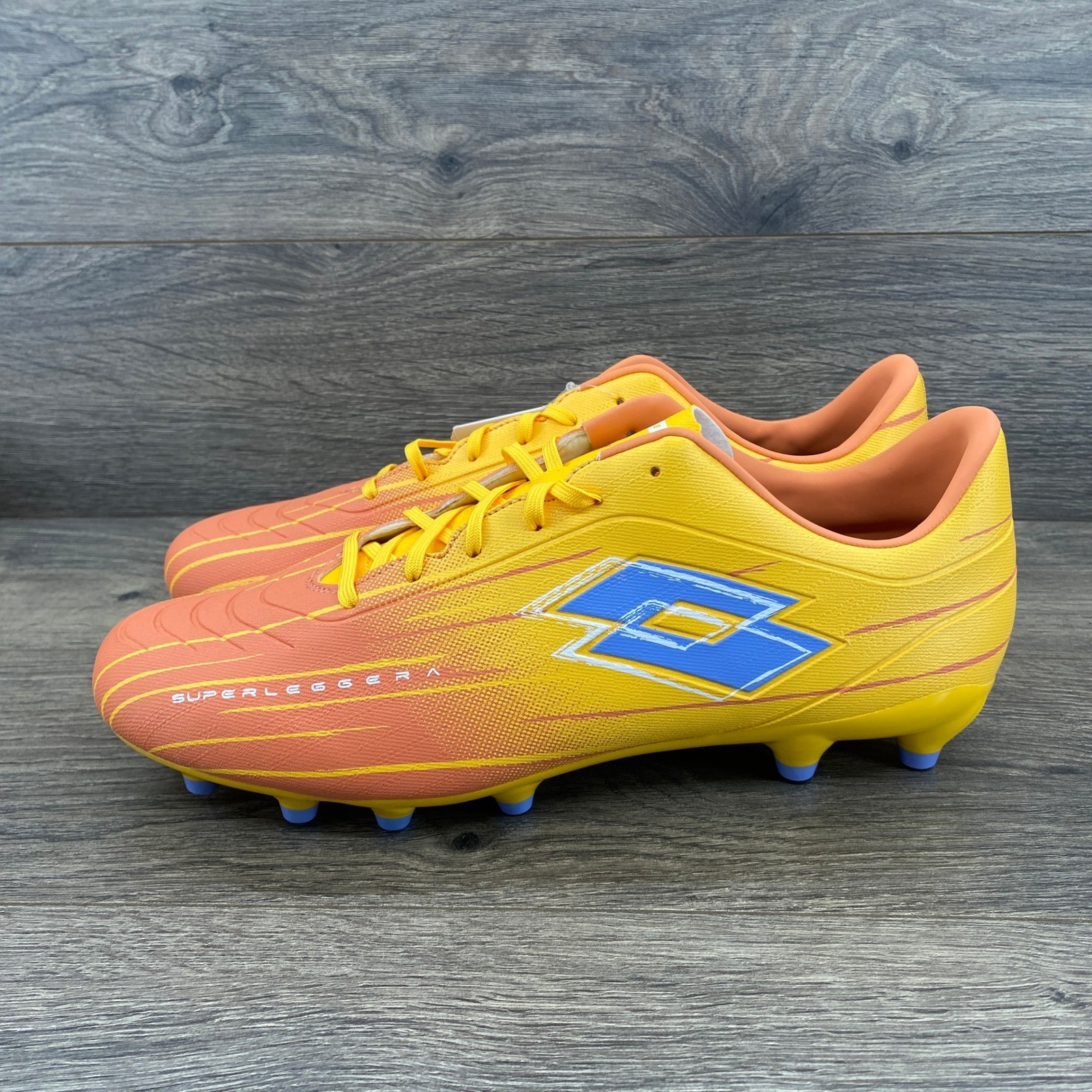 Lotto Solista 700 Superleggera Mens Soccer Cleats Yellow Orange CE176 Size 11.5