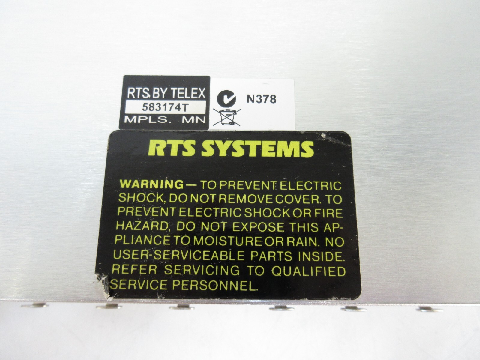 RTS Systems SAP1626 TW Intercom System Source Assign Panel