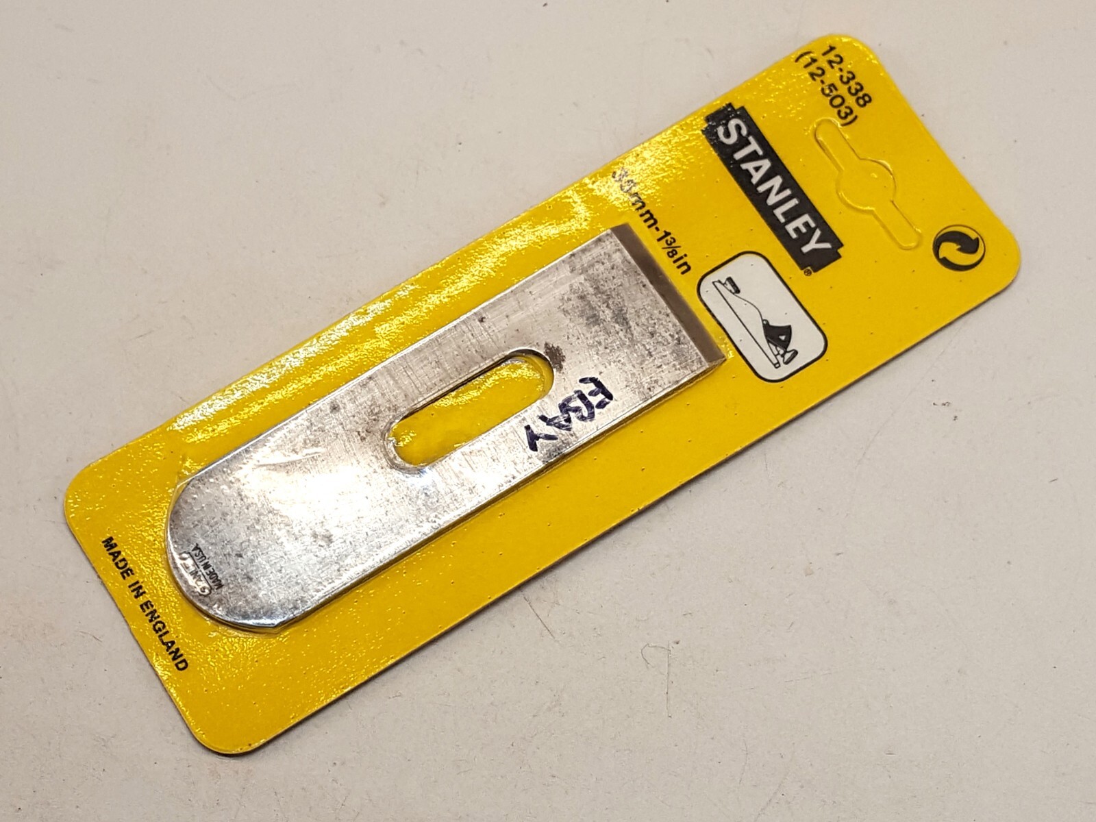 3357 Stanley No. 12-060 & 60 1/2; Iron, 1 3/8" Wide, New Old Stock