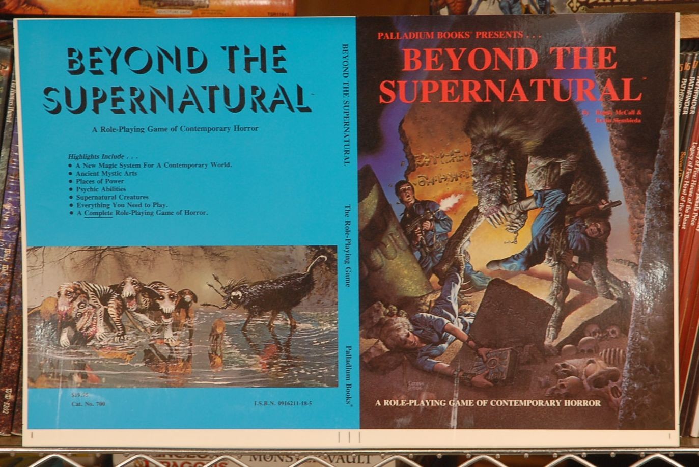 Printers Cover Proof Beyond the Supernatural Palladium RPG Randy McCall, Kevin S