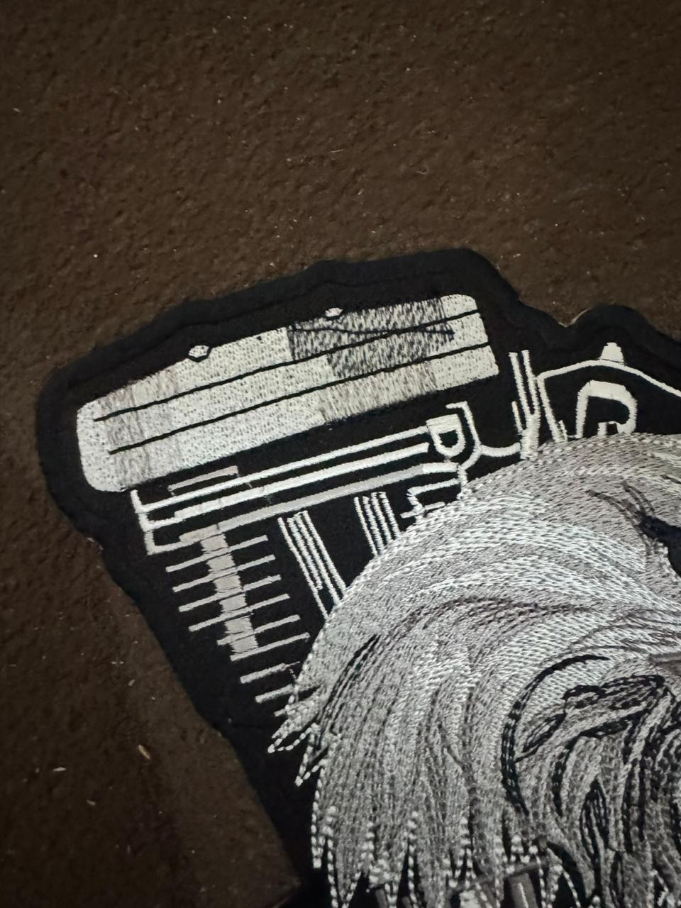 Twin Engine Eagle Biker Patch Large Back Piece Embroidery Iron On Vest Patch