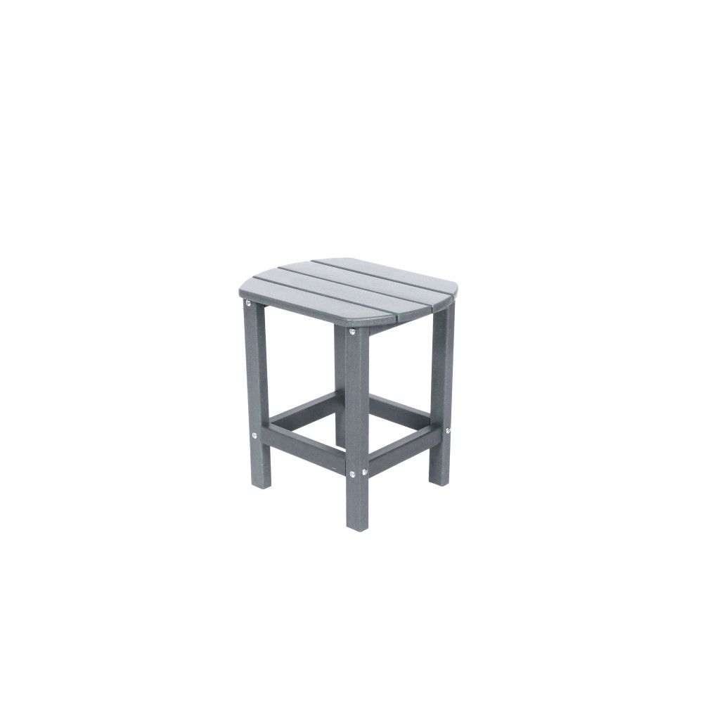 Adirondack Square Outdoor Side Table HDPE Patio End Table for Backyard Pool