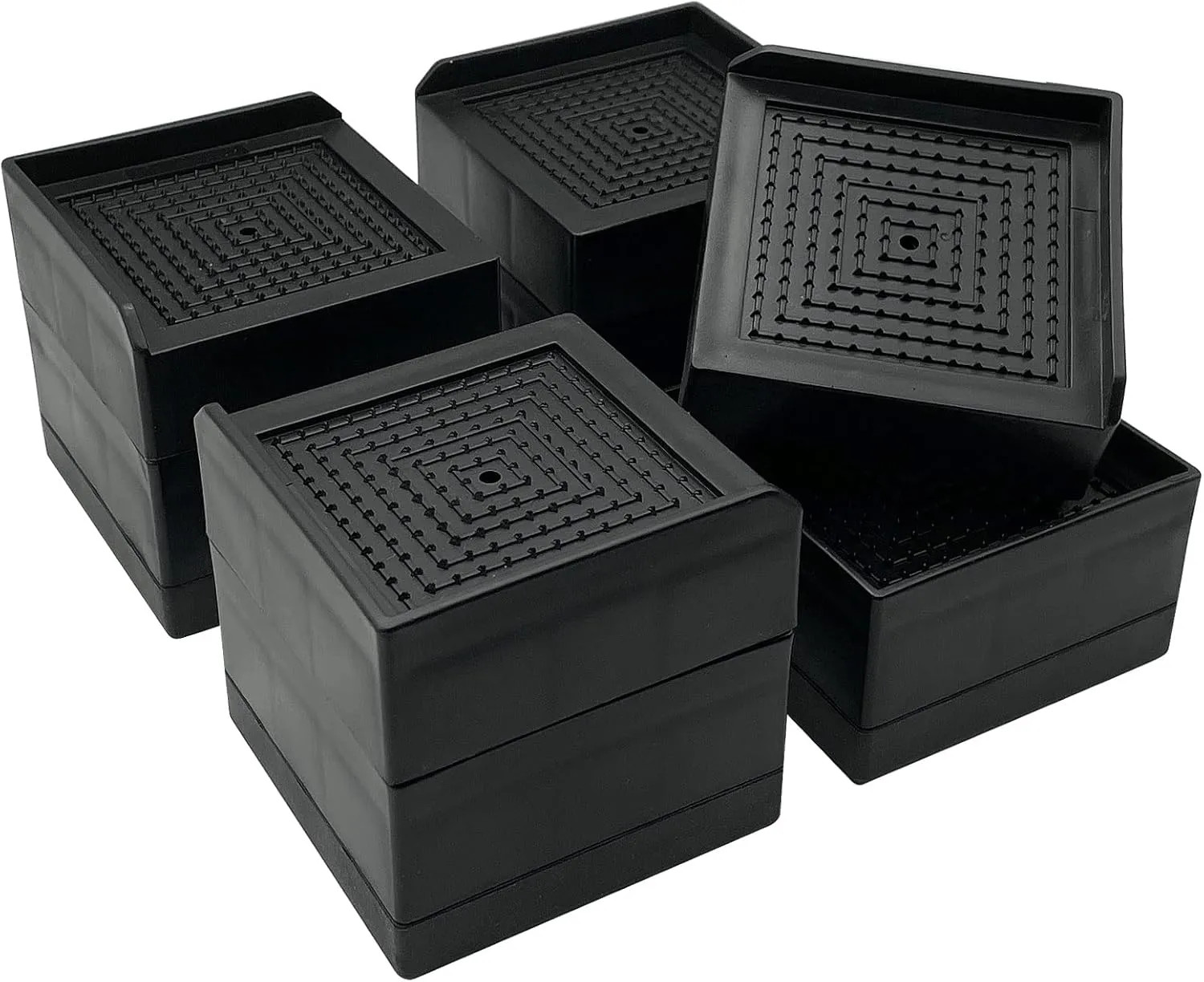 3 Inch Furniture Risers Heavy Duty Bed Lift Blocks For Couch Desk Table 4 Pack