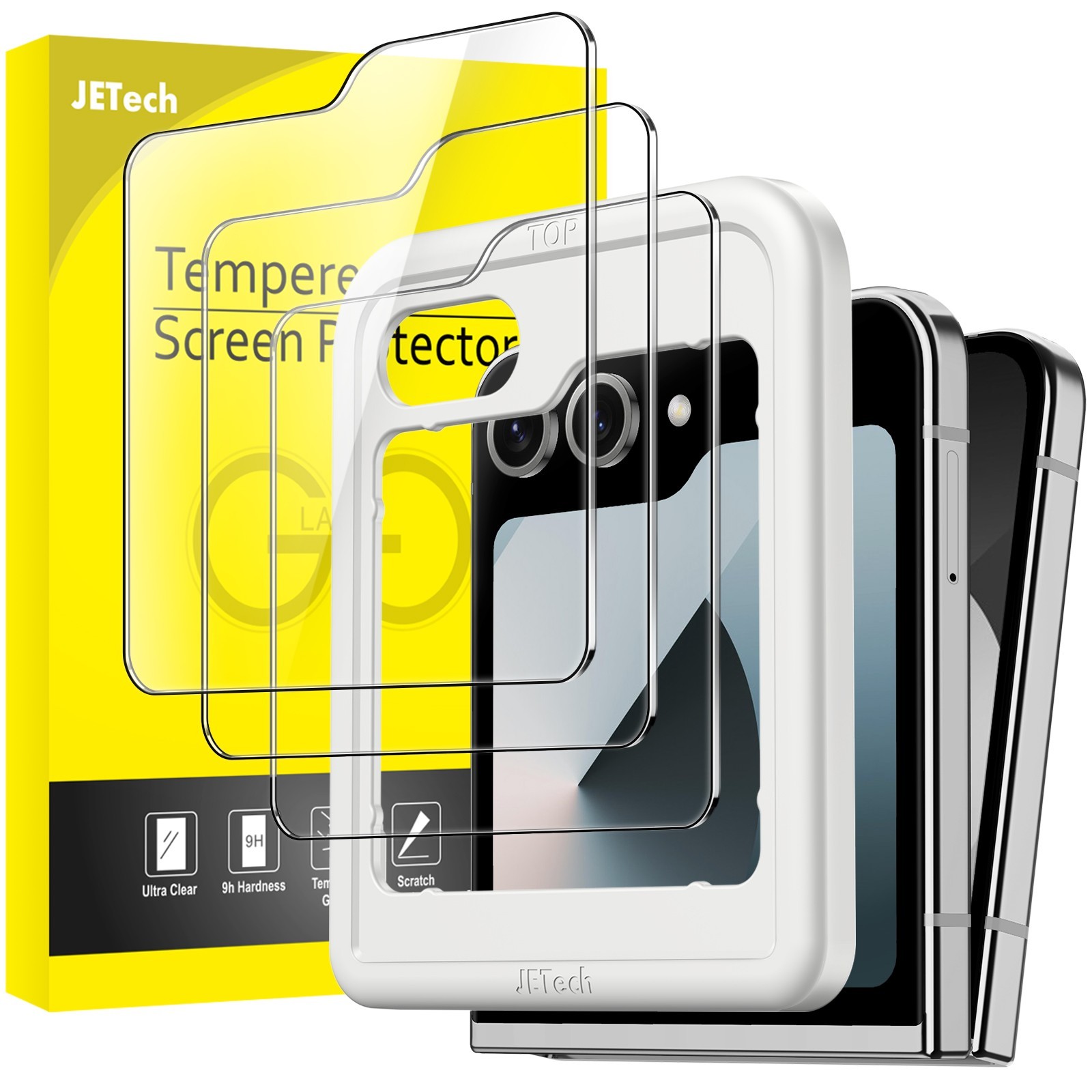 Front Screen Protector for Galaxy Z Flip 7 FE 2025 / Z Flip 6 2024, 3-Pack