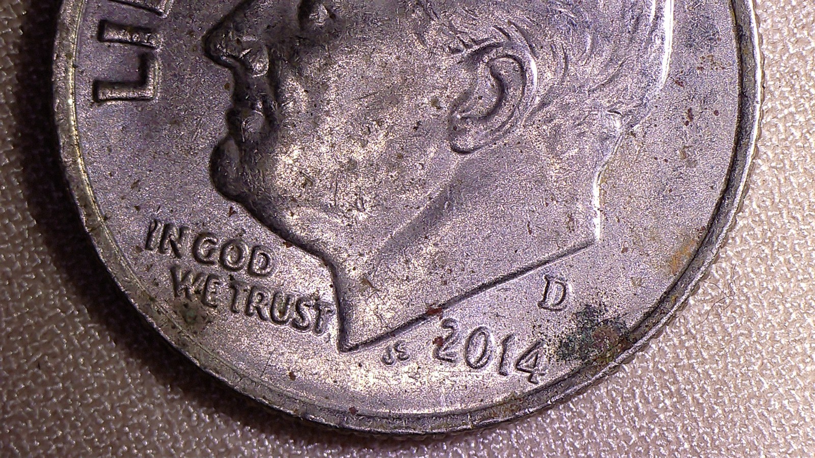 RARE 2014 DENVER ROOSEVELT MULTIPLE MINTING ERROR DIME.