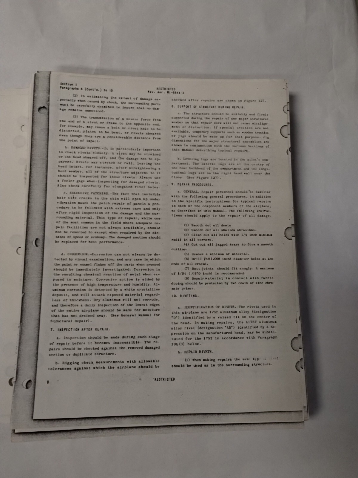 Grumman Goose Models JRF-1-2-3-4-5-6B Structural Repair-Copy