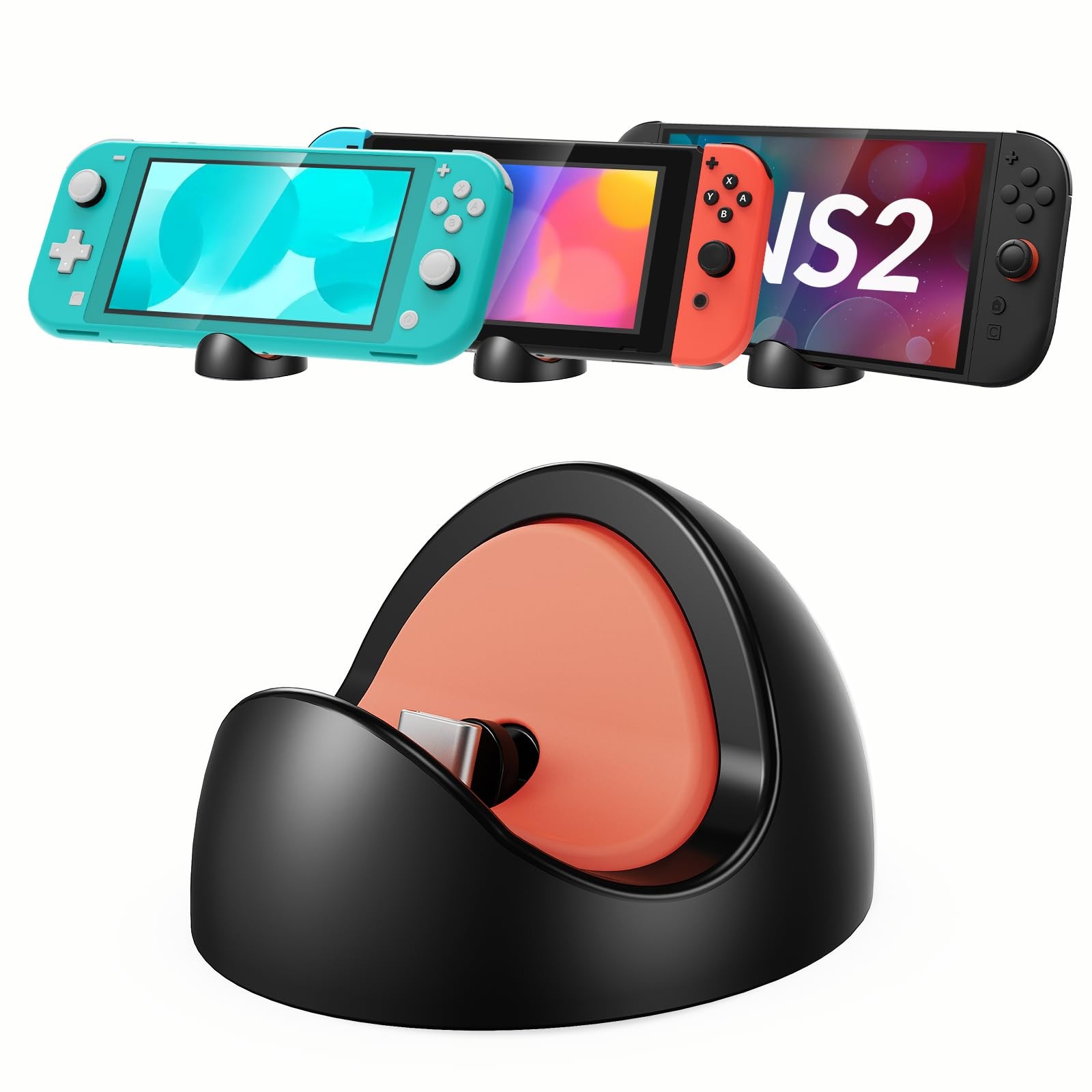 Switch Charging Dock for Nintendo Switch 2/1/Lite/OLED