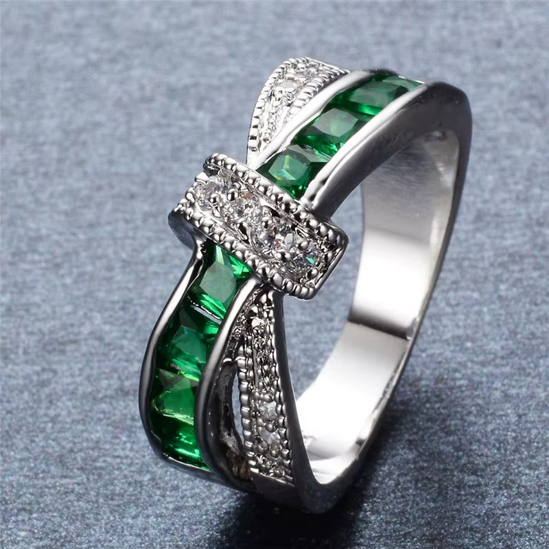 925 Sterling Silver diamond rings For Women Colored zircon elegant Fashion gift