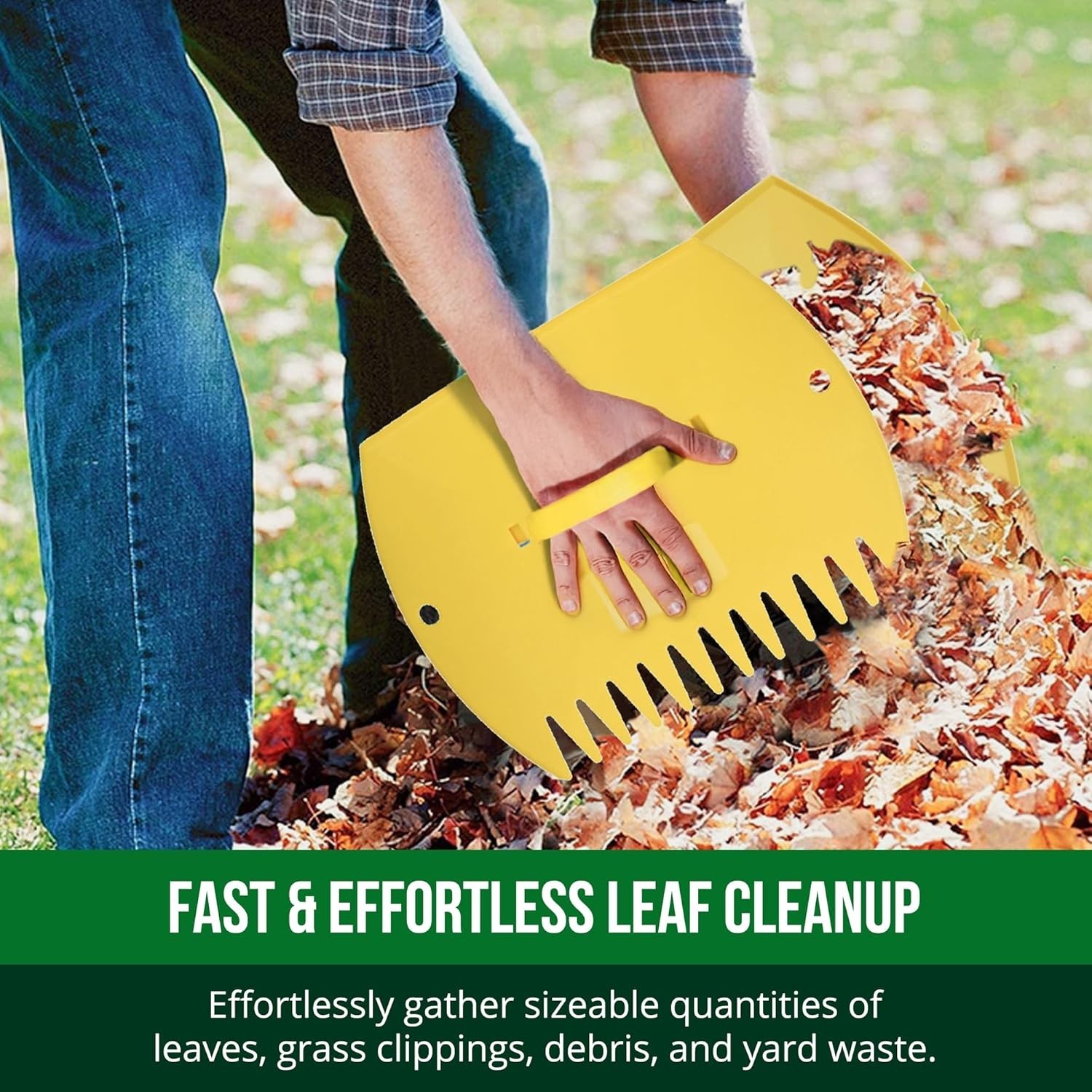 Multi-Functional Leaf Scoops with Adjustable Handles - Perfect for Garden Debris