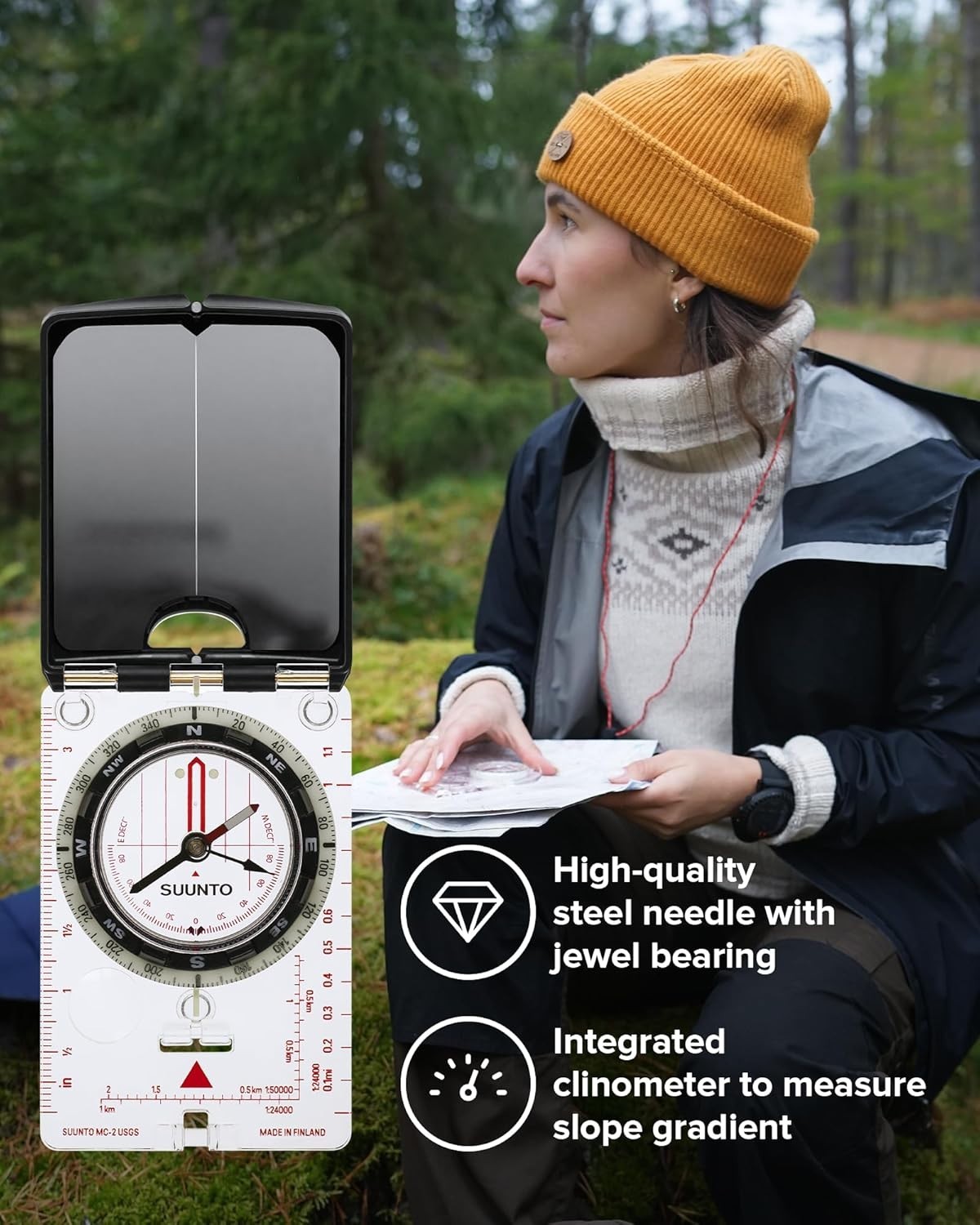 Durable MC-2 Compass for Outdoor Navigation