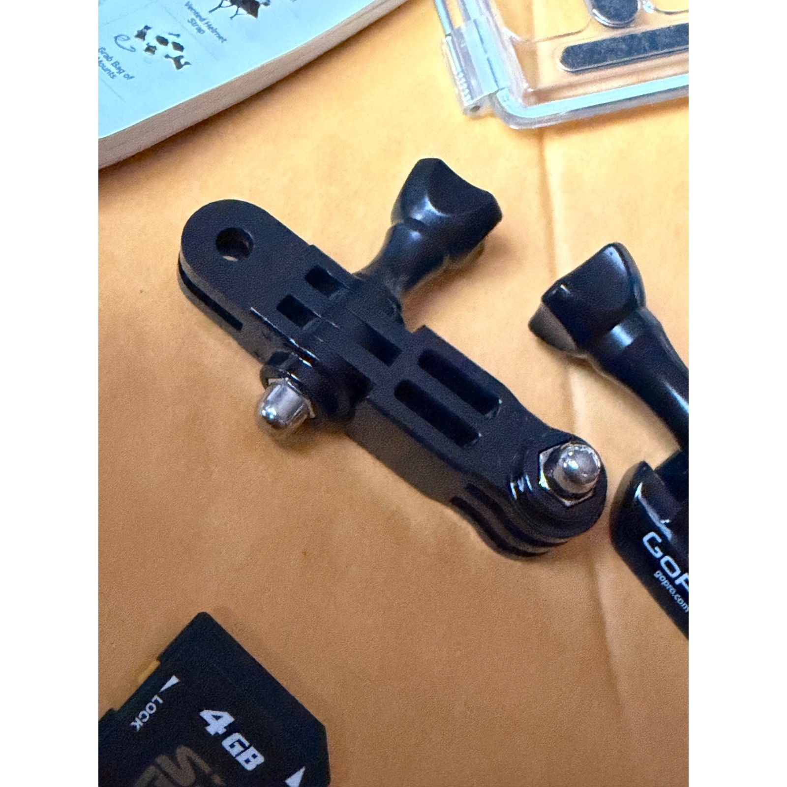 GoPro HD Hero 2 Accessory Bundle Battery 4GB SD Card Mounts Manual Backdoors
