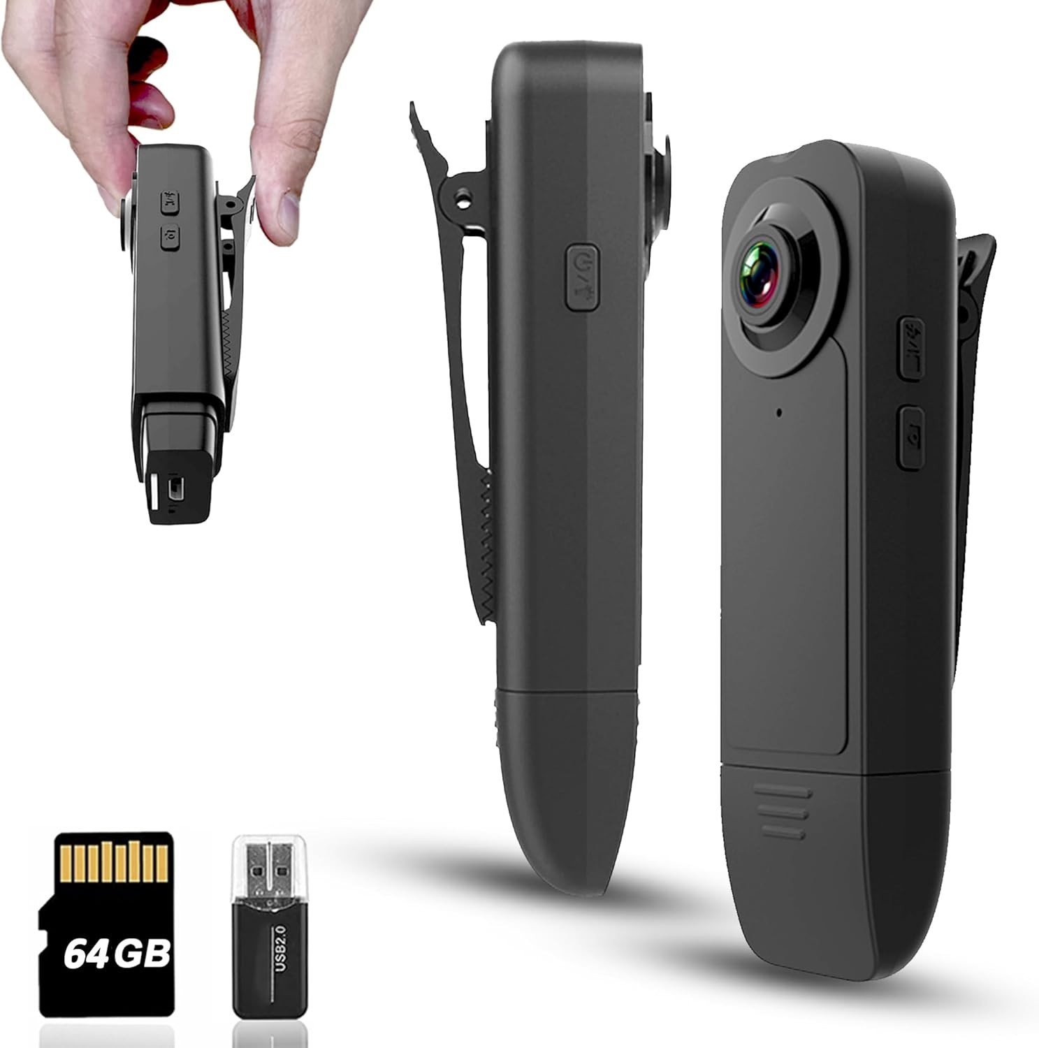 Mini Body Camera with Video & Audio Recording 1080P HD Bodycam - Cameras...