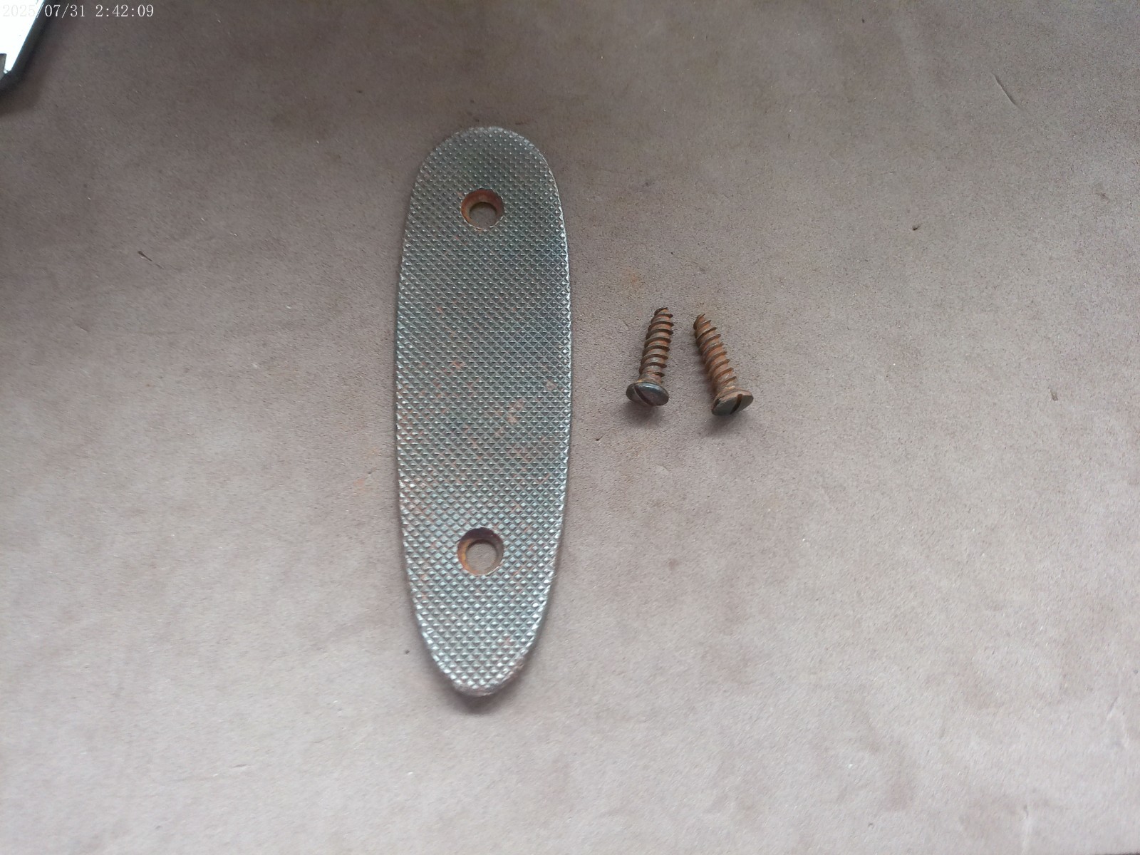 Winchester 94 steel checkered butt plate