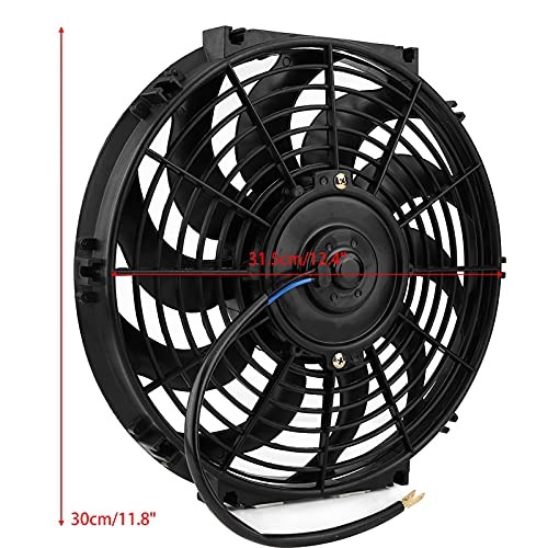 Condenser Cooling Fan, 12 inch General Motors Slim Push-Pull Electric Engine