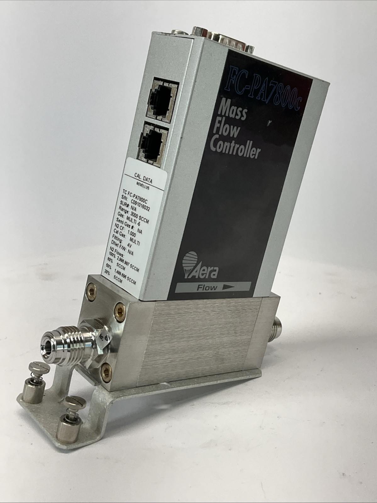 AERA FC-PA7800c Mass Flow Controller; Multi Gas; 3000SCCM