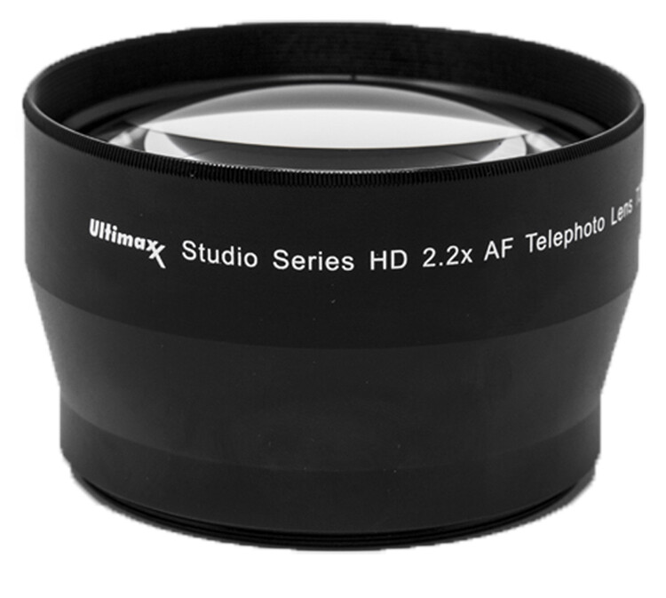 2.2x HD AF 40.5mm Telephoto Lens for Cameras and Camcorders by ULTIMAXX