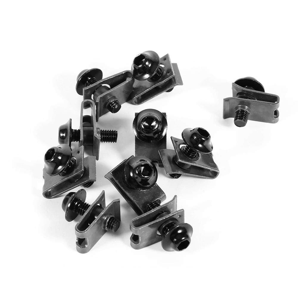 Motorcycle Fairing Body Screws Bolt, 10X M5 Motorcycle Fairing Body Bolt Kit Scr