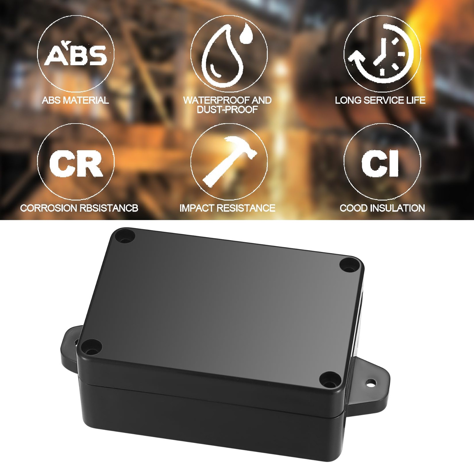Project Box, 4Pcs Junction Boxes, IP65 Waterproof Electrical Boxes, ABS Plastic