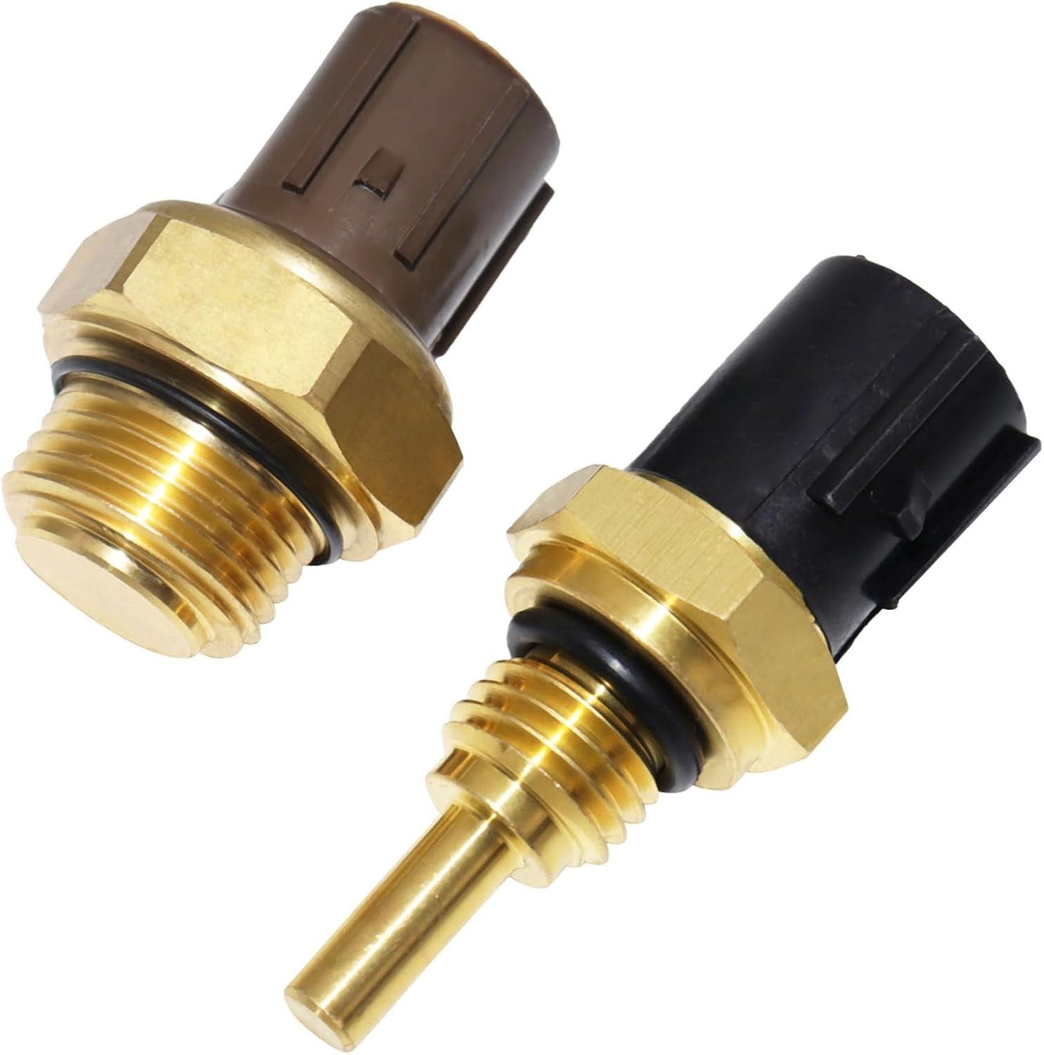 Set of 2 Engine Coolant Temperature Sensor Radiator Cooling Fan Switch Honda