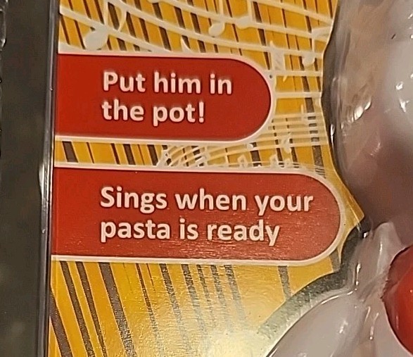 Smart Touch Chef Al Dente Singing Pasta Timer Mechanical PASTA01