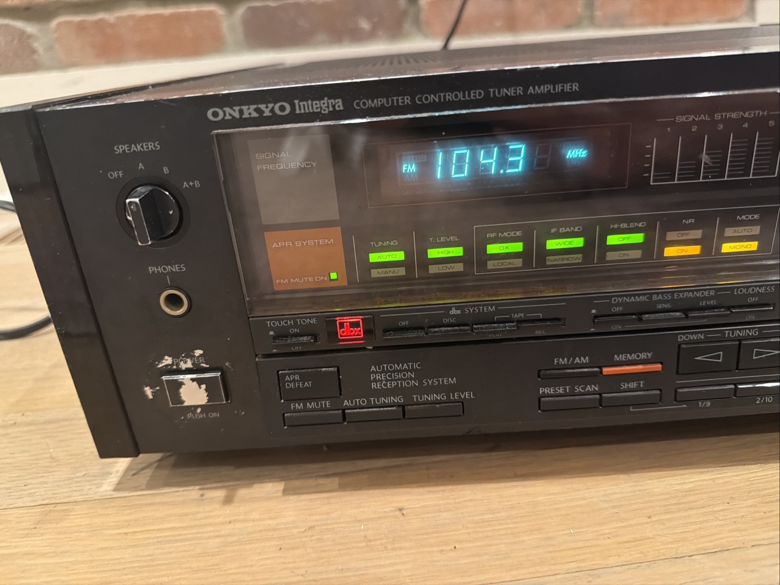 Vintage Onkyo Integra TX-85 Computer Controlled Tuner Amplifier Receiver TESTED