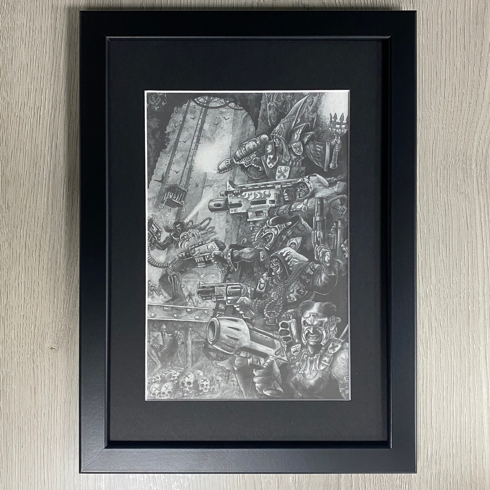 FRAMED NECROMUNDA ART. HIVE WORLD IMPERIUM OF MAN WARHAMMER 40,000, 40K
