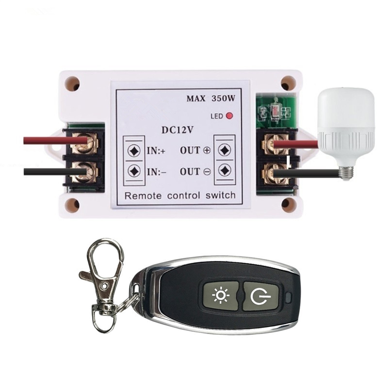 High Power Remote Control Switch Wireless Receiver With 433mhz Remote Control Q