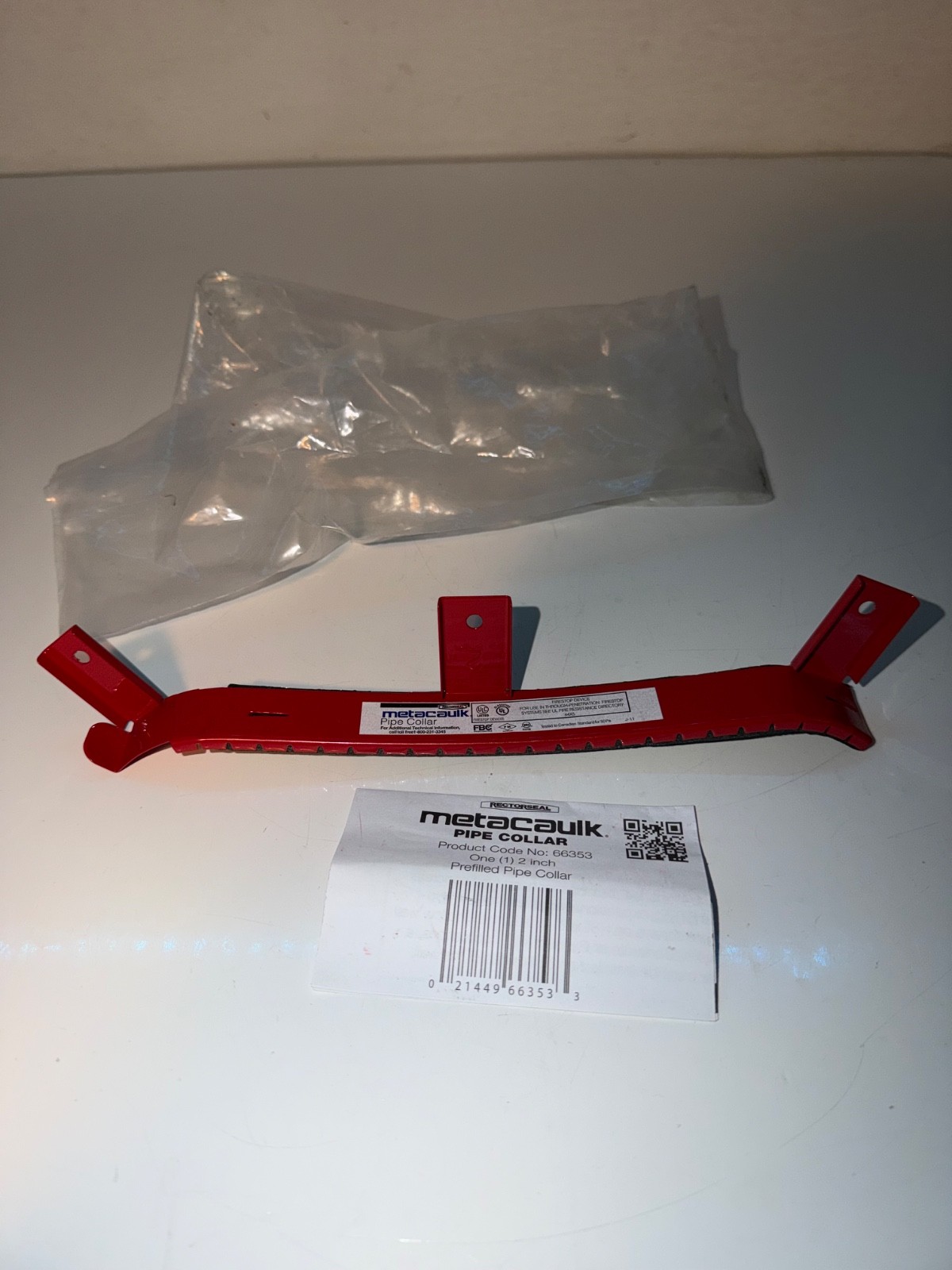 NEW METACAULK 2” PREFILLED PIPE COLLAR 66353