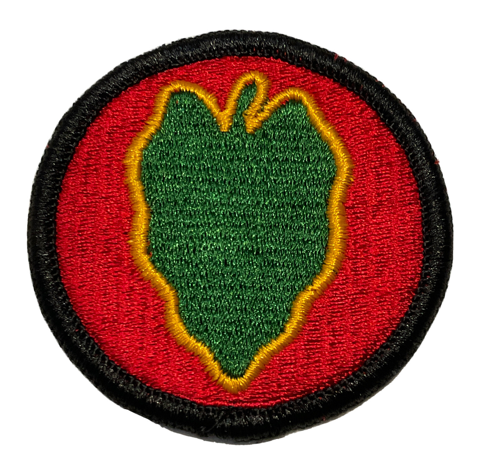Vietnam Era U.S. Army 24th Infantry Division Merrowed Edges Color Patch GB