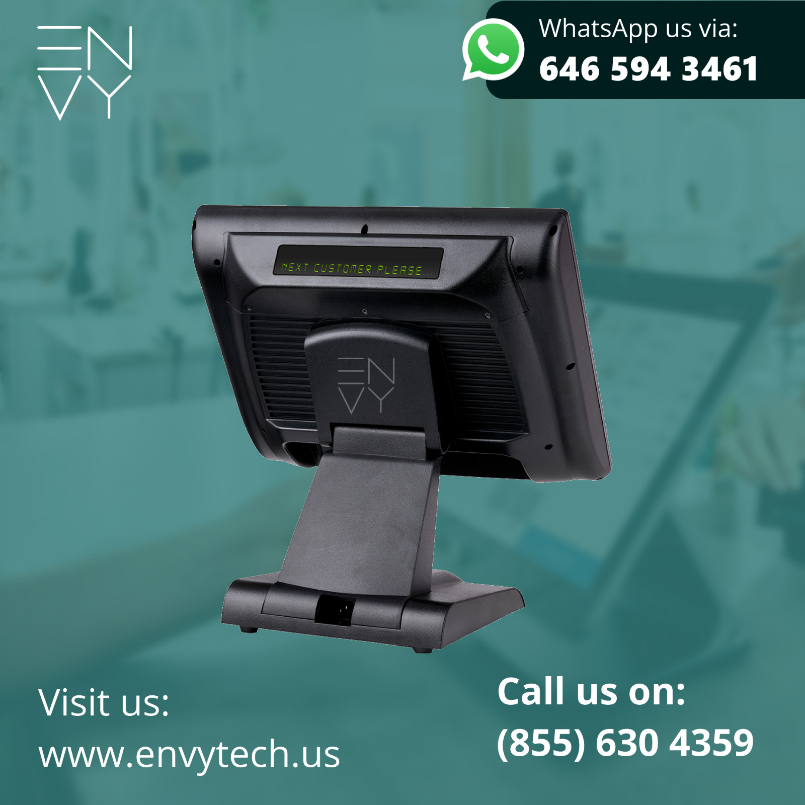 15" Touchscreen POS Cash Register Till System For Car Washes