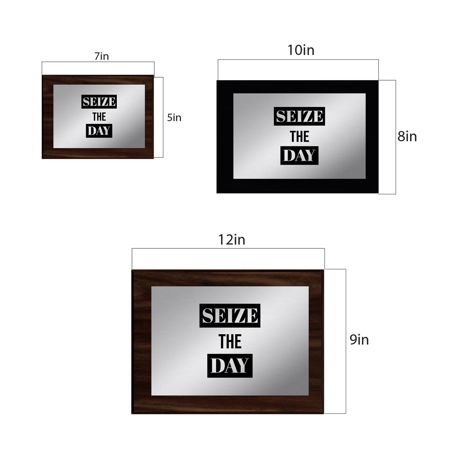 Seize The Day Decorative Wall Plaque | Easel Mount Option