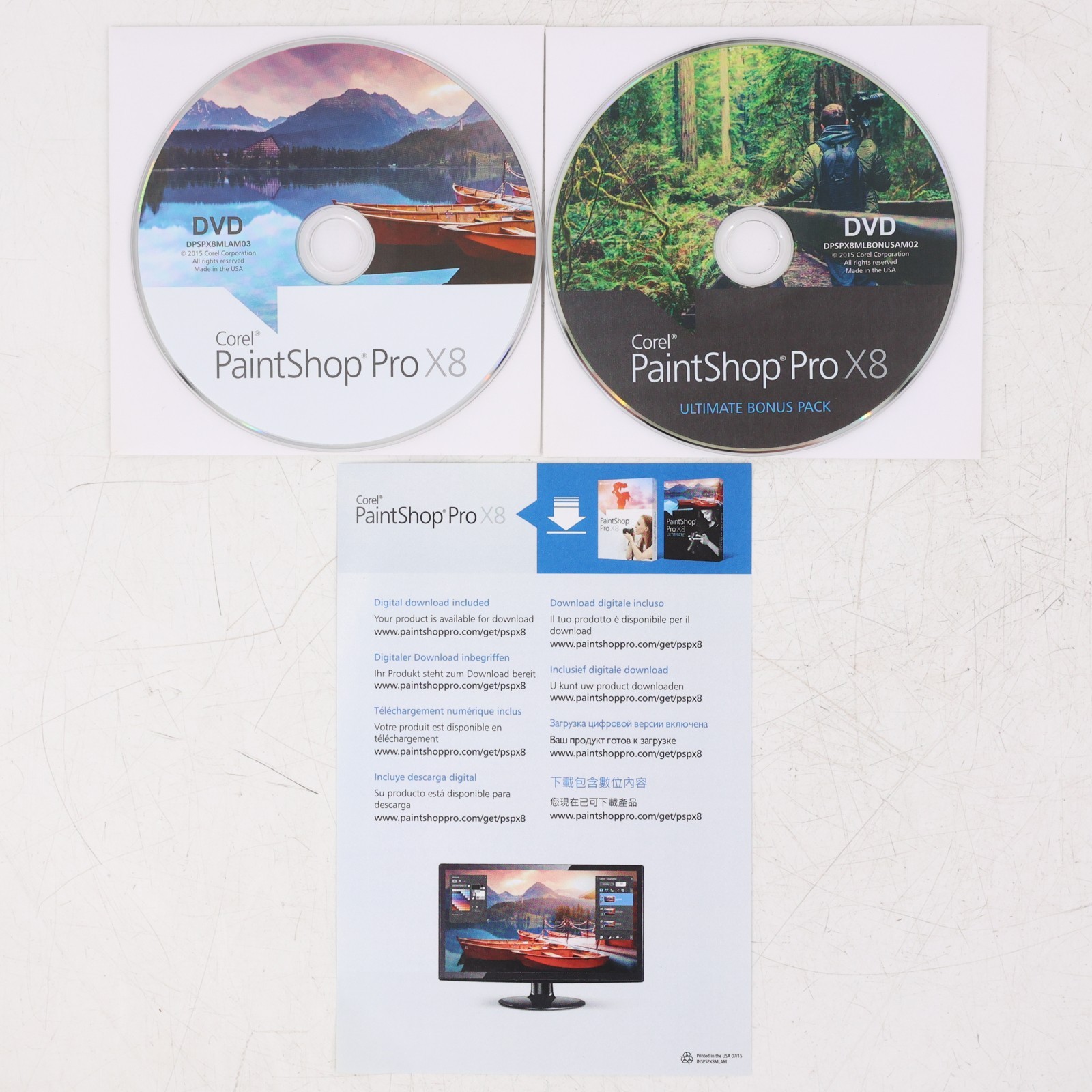 Corel PaintShop Pro X8 Ultimate Photo Editing Software Complete PC DVD Set