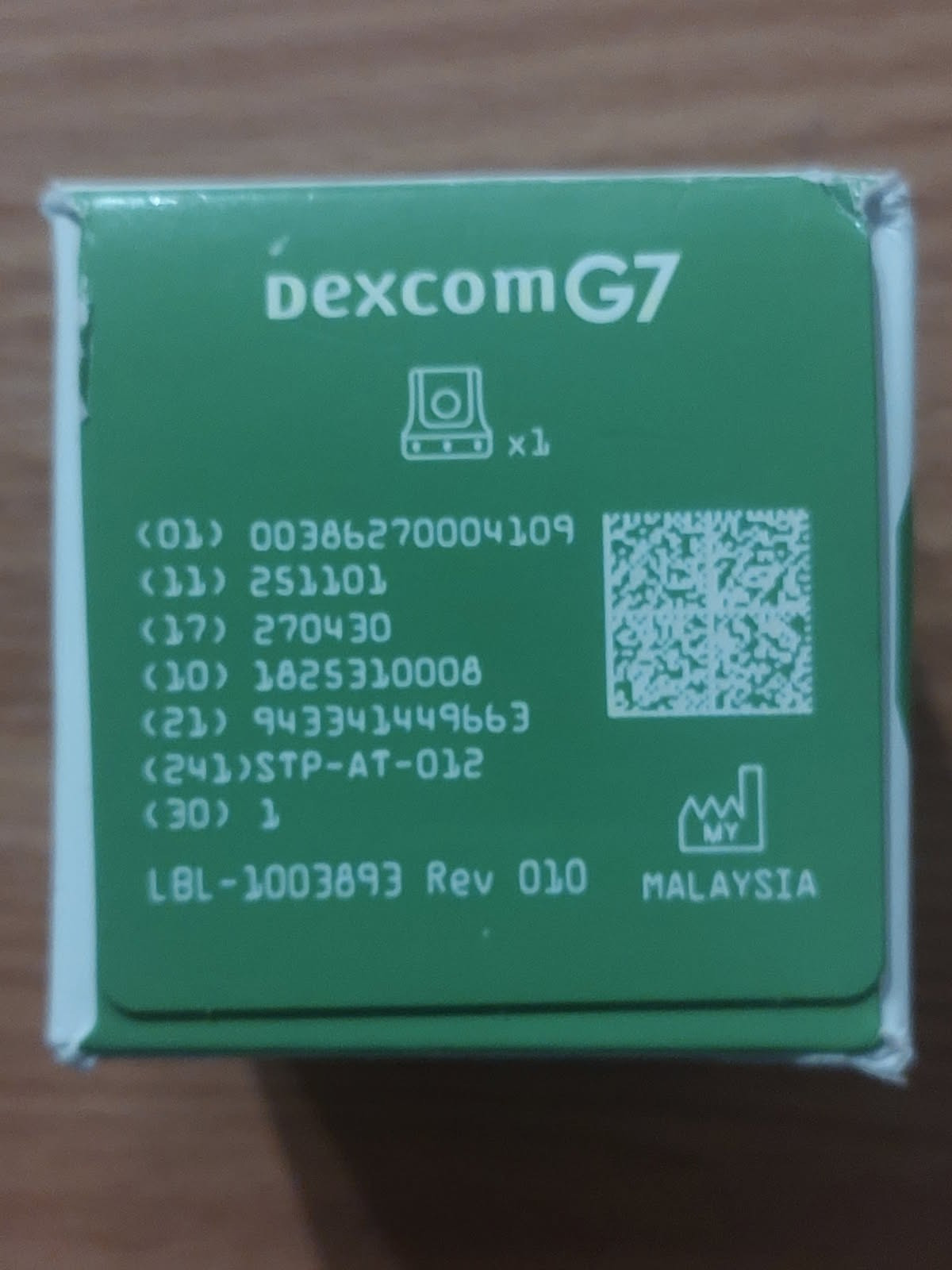 G7 Sensor (expiration 04/30/2027)