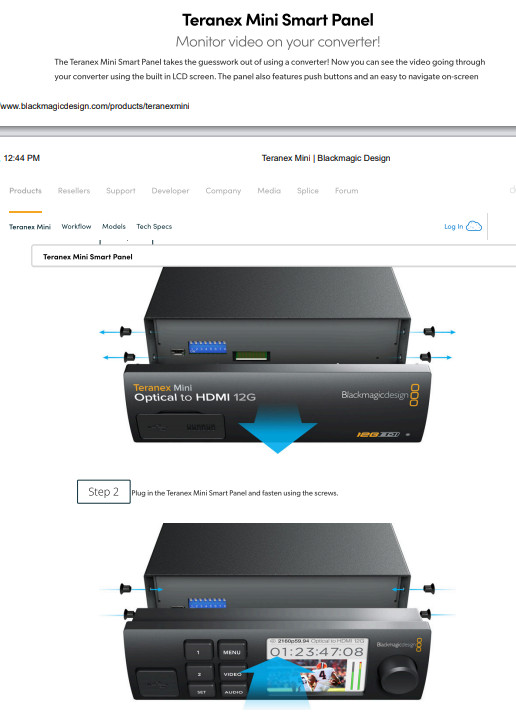 Blackmagic Web Presenter + Teranex Smart Panel + SDI-HDMI Converter TESTED VIDEO