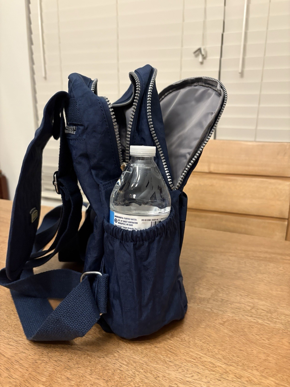 Aotian Medium Backpack Preowned, But Never Used, Gender Neutral, Navy Blue