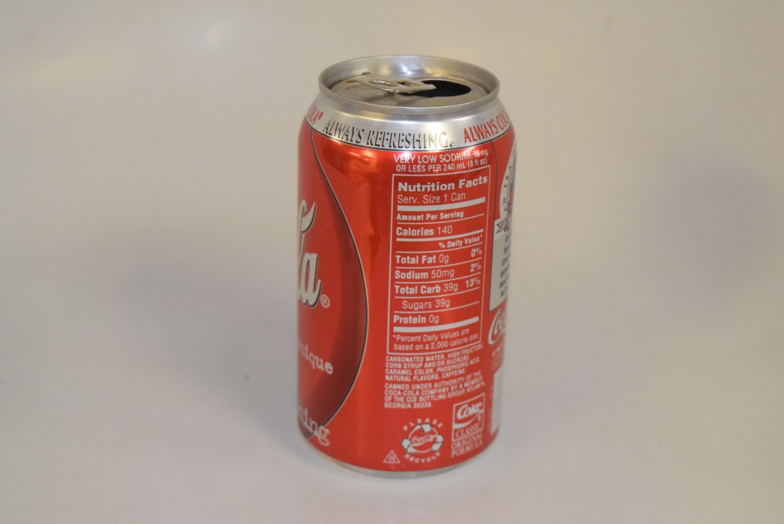 COCA-COLA TOM OSBORNE NEBRASKA CORNHUSKER SODA CAN 12 OZ. VINTAGE COLLECTIBLE.