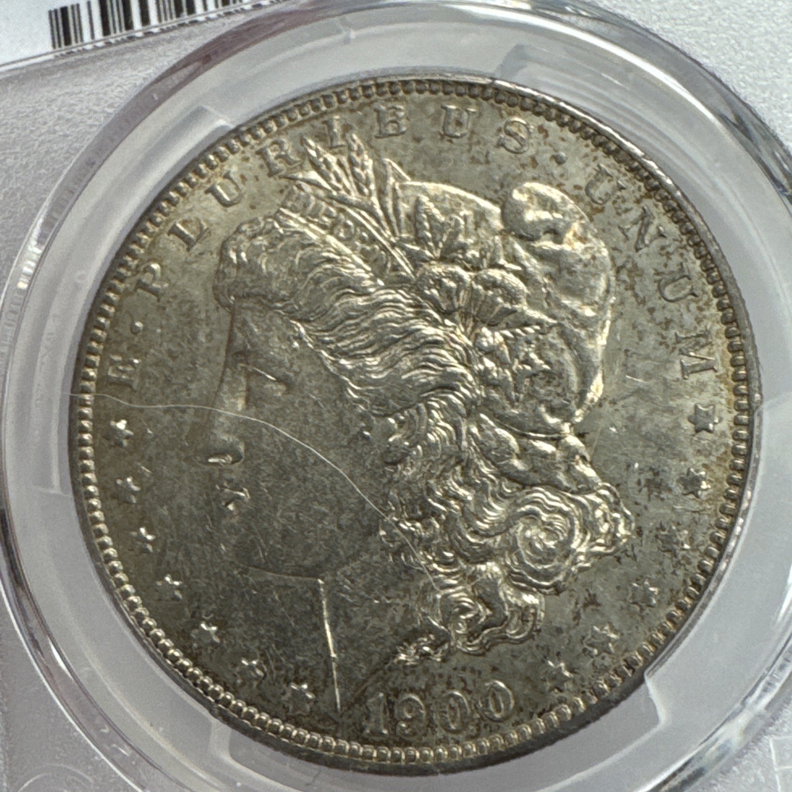 1900-S $1 Morgan Silver Dollar PCGS AU58