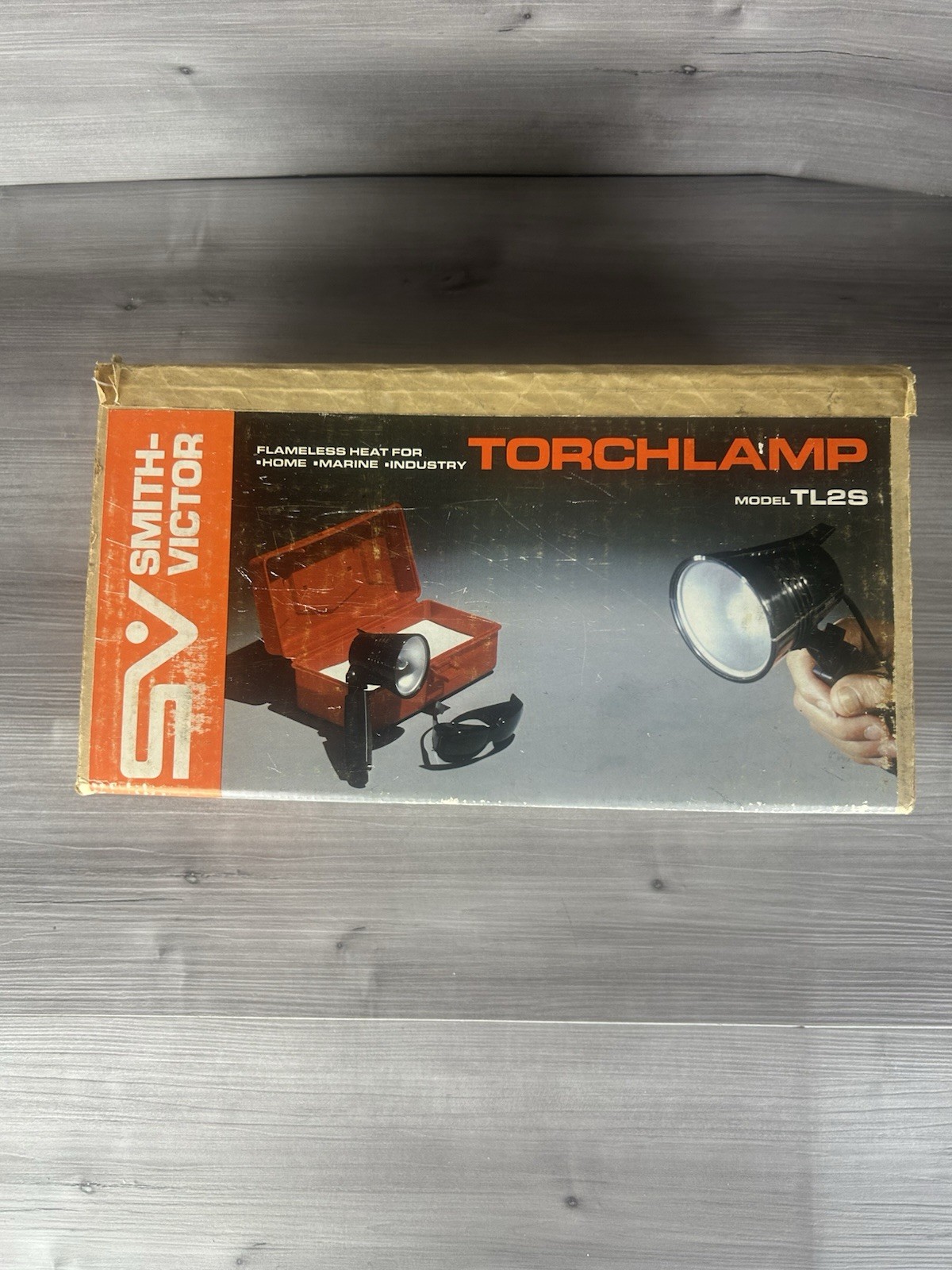 Smith-Victor TL-2S Open Face Torch Lamp Quartz Light 120V Flameless Heat NOS