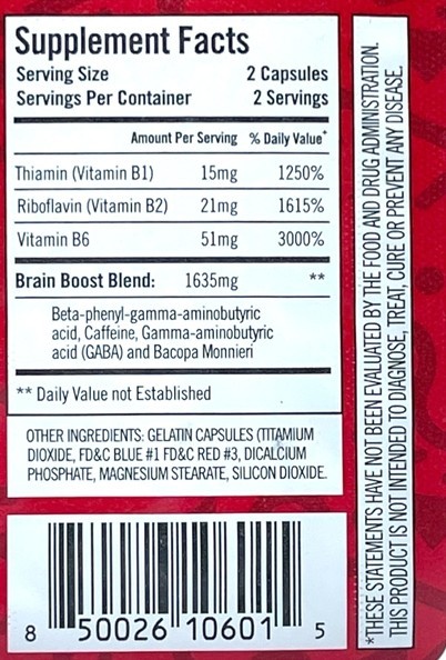 Cheer Up 20 Count Capsules Mood Support Energy Focus Supplement 5 Bottles