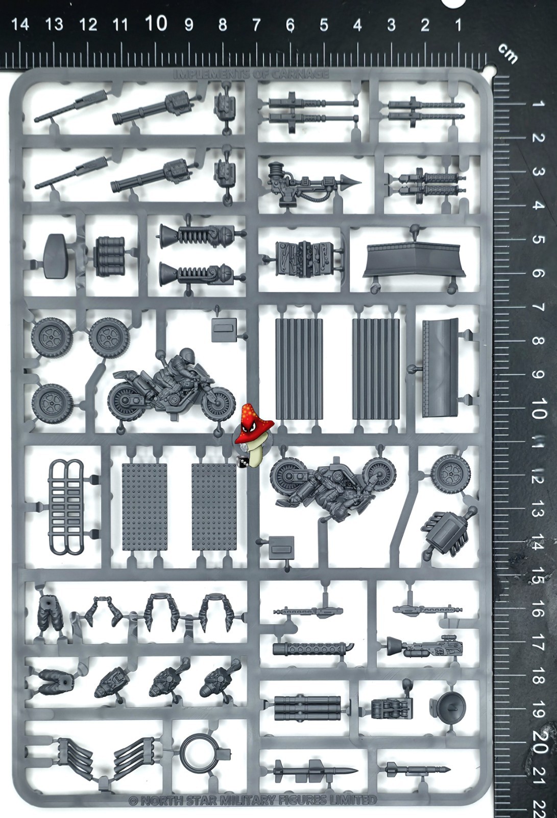 Gaslands Implements of Carnage 1 ( 1 x plastic sprue unboxed ) conversion parts