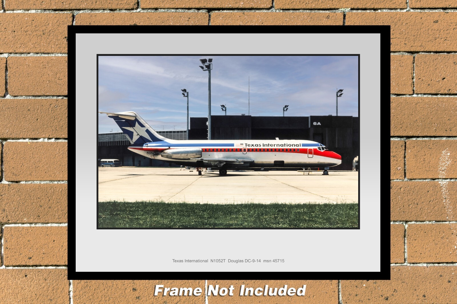 Texas International DC-9-14 N1052T 11" x 14" Color Photograph (C064RGDS11X14)