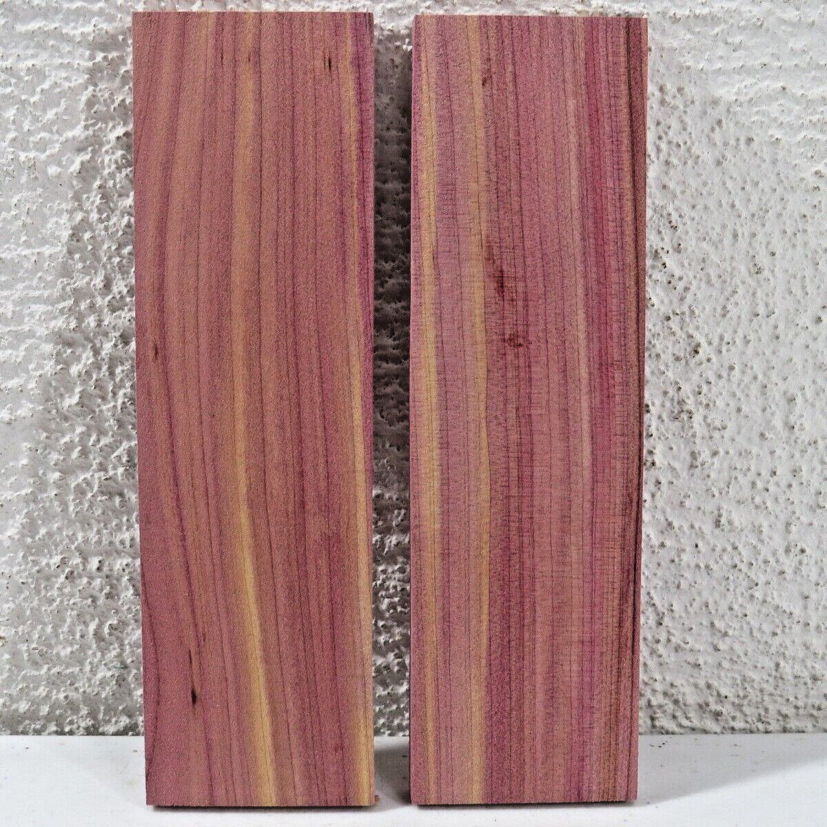 Eastern Red Cedar Knife Scales Figured Exotic Bookmatched  5'' x 1 1/2'' x 1/4''