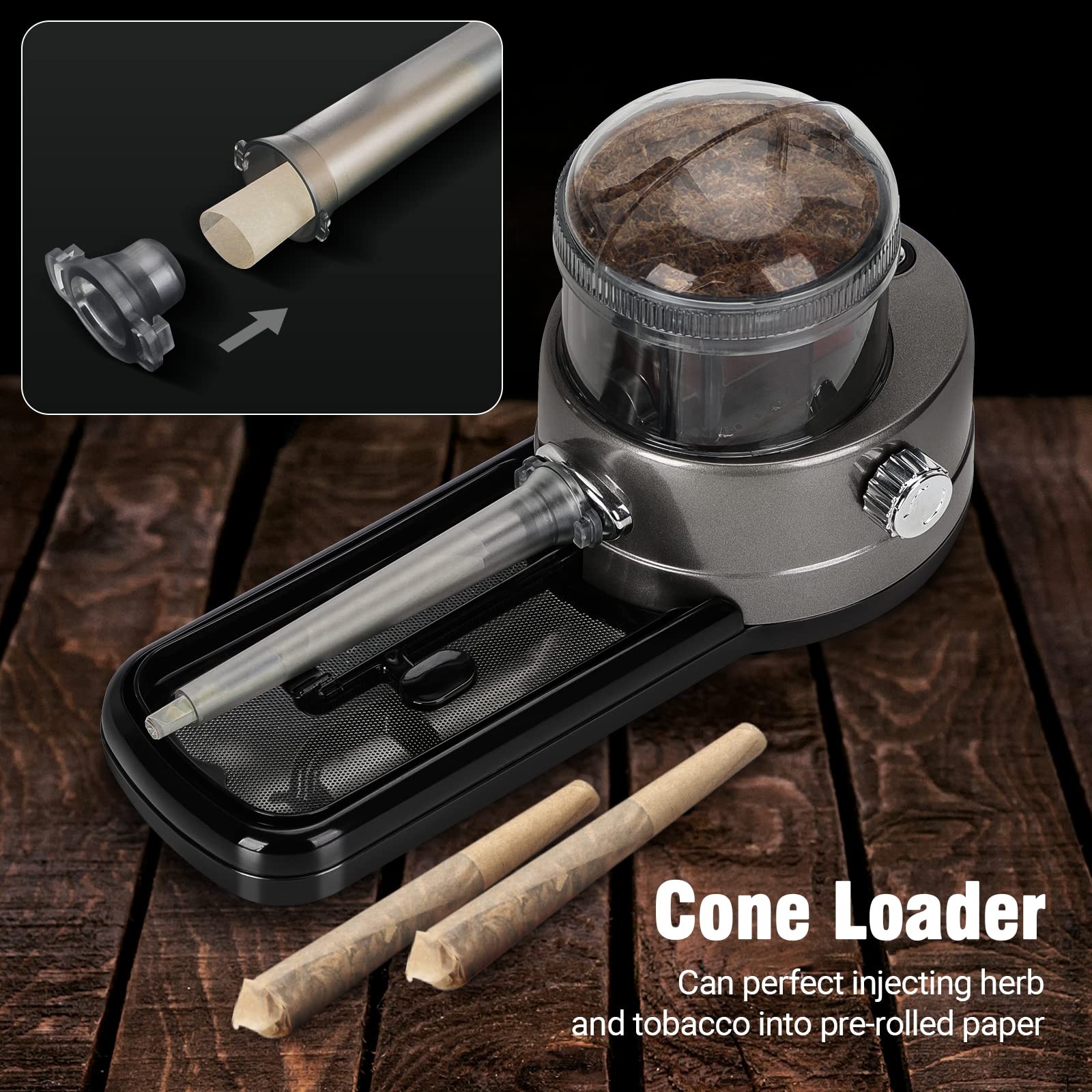 Electric Cigarette Rolling Machine Portable Injector Machine Can Grind